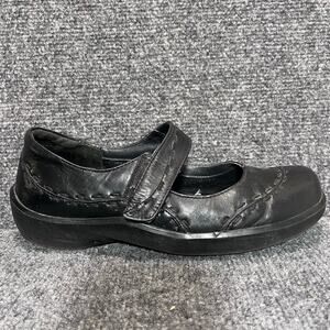 Ziera Black Leather Gummibear Mary Jane Comfort Shoes Orthotic Strap Womens 10